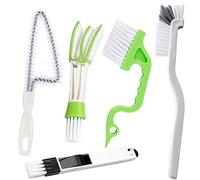 5Pcs Crevice Cleaning Brush Set for Grout, Small Spaces, Windows & Bottles - Tile, Gap & Corner Cleaning Brushes for Bathroom, Kitchen & Home
