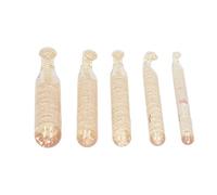 5pcs Crochet Hooks Large Sizes, Clear Huge Crochet Hook Set Size 12mm to 25mm Large Crochet Hooks Needles for Chunky Yarn Weave Tool for Bulky Wool Roving Weaving
