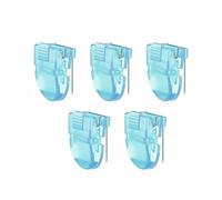 5pcs Cubicle Clips for Fabric Walls Office Wall Hook Transparent Light Blue