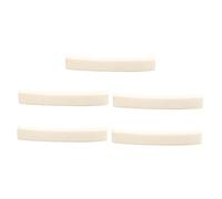 5pcs Curved Base Bone Electric Guitar Nut Blank for Guitar | 4x0.63x0.34cm Size, Ox Bone Build, for Vintage Instruments and Families