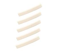 5pcs Curved Base Bone Guitar Nut Adjustable String Support | 4 X 0.63x0.34cm Size, Ox Bone Material, for Vintage Instruments and Guitar, Dj37 Model