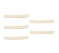 5pcs Curved Base Bone Nut for Guitar Replacement Accessories | Ox Bone, 4x0.63x0.34cm Size, Supports String Setup on Vintage Instruments