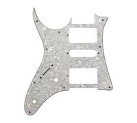 5pcs Custom Electric Guitar Parts - For Left Handed Guitar Pickguard Pickup Scratch Plate HSH Humbucker electric Guitar Pick Guard Back Plate(4Ply2)