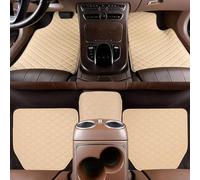 5pcs Custom Leather Car Floor Mats for Nissan X-Trail 2014-2017 5-seater 7-seater, Front Rear Row Auto Carpet Waterproof Protection, Non-Slip,D