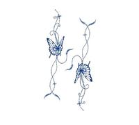 5pcs Cute Flower Tattoo Stickers, Semi-Permanent Tattoos Party Tattoo Stickers Realistic Look, Waterproof Lasting 1-2 Weeks(GZS-123)