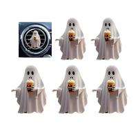 5PCS Cute Ghost Car Air Vent Clip Decoration, Fresheners Diffuser Vent Clip，Pink Car Accessories Interior Aesthetic Women Automobile Air Conditioning Vents Decorations