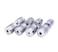 5pcs D19*L25 Aluminium flexible Jaw Shaft Coupling 5 8 6.35mm 8mm 10mm CNC Stepper Motor Coupler Encoders Engraving(3-6)