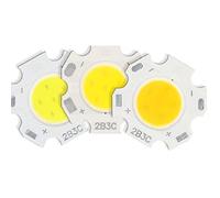 5pcs DC 12-14V/30-32V/3-4V/15-17V/20-22V/9-12V/240-260mA 5W/10W/1W/7W/3W COB LED Strip COB Chip LED Light Warm White 6500K,20mm Natural White,5pcs 3W 250mA