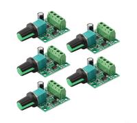 5Pcs DC Motor Controller 2A for PWM Regulator 1.8V-12V LED Dimmer with Self-Restoring Fuse for Low Voltage DIY Projects