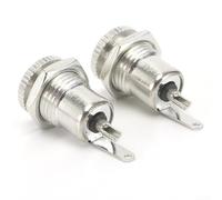 5pcs DC099 DC Power Socket Metal Connectors Compatible with 5 5x2 1mm and 5 5x2 5mm DC Power, Suitable for Various Electronic Devices (DC-099-5.5x2.5MM)