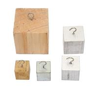 5pcs Density Cubes Set Copper Iron Aluminum Solid Wood Physical Science Education Blocks for Density Investigation, Specific Gravity and Specific Heat Experiments, with Snap