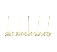5PCS Desk Receipt Holder, 6 Inch Bill Fork Receipt Holder Spike Restaurant Check Spindle Straight Rod Paper Holder(Gold)