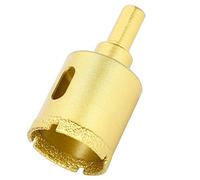 5Pcs Diamond Hole Saw Drill Bit, Granite Ceramic Concrete Marble Drilling Tools, 32mm Diamond Drill Cutter with Efficient Chip Hole Design, for Electric Drill and Bench Drill, Gold