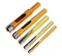 5pcs Diamond Tipped Tile Drill Bits Set for Glass and Stone, 5 Sizes