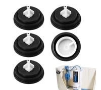 5PCS Diaphragms Inlet Float Valve Washer Spare Rubber Float Valve Set Black Cistern Washer Flush Valve Seal Replacement for Toilet Cistern for Ideal Standard Flush Valves