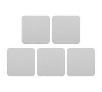 5pcs Diatomite Pot Saucer 10x10cm Square Instant Drying Plant Tray Set | White Finely Carved Surface, Drip Catching Design, for Indoor Plants and Vases on Office Desks, Helping Prevent Water Stains