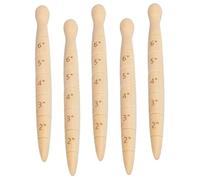 5Pcs Dibbler 8 Inch Wooden Dibbler with 5 Level Scale Portable Gardening Replacement Professional Seed Planter Tool for Seedling Gardening
