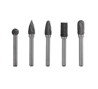 5Pcs Die Grinder BitsTungsten Steel Grinding Burr Bit 10mm Head Carbide Burr with 6mm Shank for Machine Casting Plant or Automobile Factory