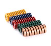 5PCS Die Mold Spring Compression Spiral Stamping Spring OD 18mm ID 9mm L 20-100mm 1Yellow/1Blue/1Red/1Green/1Brown(80mm)