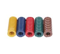 5PCS Die Mold Springs Spiral Stamping Compression Spring OD 20mm ID 10mm L 20-100mm 1Yellow/1Blue/1Red/1Green/1Brown(80mm)