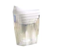 5Pcs Different Size Locking Clear Acrylic Plastic Food Storage Jars Canister Set Ideal for Sugar, Tea, Coffee etc with Airtight Lids