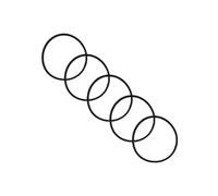 5Pcs Dishwasher Pump Head Rubber Ring/Rubber Band Set - Compatible with YXW50 Motor Design, Highly Resilient Durable Seal Assembly