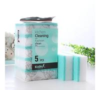5PCS Dishwashing Sponge Brush Kitchen Cleaning Tool, Kitchen Cleaning Emery Scouring Pad, Magic Emery Sponge Clean Brush(blue)