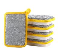 5Pcs Dishwashing Sponge, Dishcloths for Washing Up, Double Sided Kitchen Dishcloth, Cleaning Sponges, Bowl Dish Cleaning Pad Scrubber, Kitchen Dishwashing Cleaning Tool