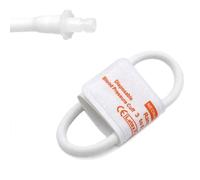 5PCS Disposable Blood Pressure Cuff with Single Tube + BP12 Connector for #1 Neonate 3-6 cm, Replacement NIBP Cuff, Non-Woven Fabric BP Cuff