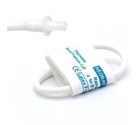 5PCS Disposable Blood Pressure Cuff with Single Tube + BP12 Connector for #2 Neonate 4-8 cm, Replacement NIBP Cuff, Non-Woven Fabric BP Cuff