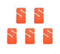 5PCS Diving Marker Set, Technical Diving Arrow and Triangle Line Marker for Scuba Guide Rope, Luminous ABS Plastic Underwater Directional Tags for Wreck Dive Navigation(Rectangle orange)