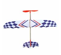 5PCS DIY Foam Plane Elastic Rubber Band Powered Aircraft Kit Model Toy