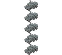 5PCS DIY Model 1/700 1/350 Jaguar EBRC Armored Reconnaissance Vehicle Miniature Wheeled Combat Tank Model For DIY Hobby(1/700 (1.14cm))
