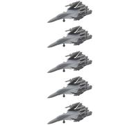 5PCS DIY Model Electronic Warfare Aircraft J-15D Simulation Shipborne Fighter Jets Folded Wing Plane Model For RC Ship Boat Model(1/350(60mm))