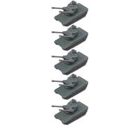 5PCS DIY Model Leopard 2 Marksman Anti-aircraft Vehicle Model 1/700 1/350 Double Barreled Self-propelled Gun Tank Resin Model For Military Collection(1/700 (1.27mm))