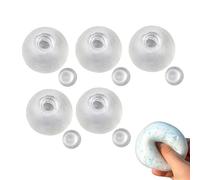 5PCS DIY Stress Ball Making Kit, Vacuum Squish-y Pressure Balls for Sensory & Stress Relief, Make Your Own Fidget Pressure Balls For Adults(Clear,4cm)