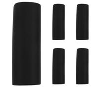 5pcs Dog Leash Sponge Wrap with Comfortable Grip and Protection | Black Foam Sleeves, 25 Inner Diameter Fit, Set for Ropes and Tether Use