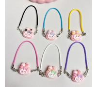 5Pcs Doll Cartoon Halter Neck Pendant Dollhouse Decor Accessories Dollhouse Pendant Cartoon Hanging Decoration Key Chains Gifts