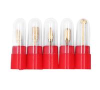 5Pcs Double Cut Grinding Bit Set, Tungsten Carbide Rotary File Burr Kit with 6mm Shank for Polishing, Carving and Grinding on Steel, Grinding Head up to 10mm Max Diameter for Electric Tools