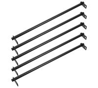 5pcs Double End Hanging File Folder Bar Iron 10 Inch Cabinet Rail | Black, for Hanging Folders and Office Cabinet Drawers, Easy Installation, School or Office Use