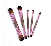 5pcs Double Ended Makeup Brushes Rose Golden Cosmetics Brushes Eyebrow Powder Lips Shadows Make Up Tools Kit