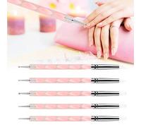 5pcs Double Head Clay Sculpting Tool Nail Pottery Silicone Dotting B Pen Pottery These Dotting Tools Are Adding Intricate and Textures Your (Pinkish)