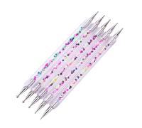 5pcs Double Head Rhinestones Picker Nail Art Dotting Pen Acrylic