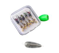 5pcs Double Hook Fishing Lures Topwater Baits with Sharpened Crank Hooks Dry Fly Fish Tackle