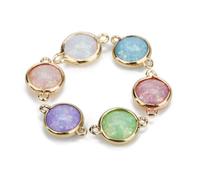 5pcs Double Side Pendant Bracelet Connector Resin DIY Jewelry Making Pendant Accessories with Unique Shape Simple Delicate Style for Scrapbooking Project Keyring