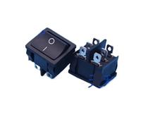 5Pcs DPDT Black 125V/10A 250V/6A SPST ON-OFF Latching Rocker Switch 6pin(2Position 6Pins)