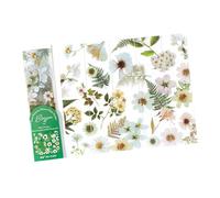 5Pcs Dried Leaf Flower Bookmarks Clear PET Bookmarks Natural Dry Flower Leaf Book Page Holder for Book Lover Student