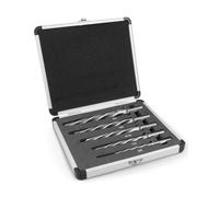 5Pcs Drill Bridge/Construction Reamer Bit Set 3/8" 1/2" 5/8" 3/4" 9/16" with 1/2" Shank HSS Taper Chucking Reamer Bit Tool for Steel Metal Wood Alloy Drilling Hole with Aluminum Box