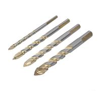 5pcs Drilling Bits for Concrete, Tile, Glass & Brick Triangle Shaped Cemented Carbide Design (4pcs)