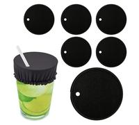 5pcs Drink Cover Scrunchies, Drink Covers anti Spike for Drink Protection with Straw Hole, Drink Spiking Prevention, Washable Drink Protection for Women & Girls, Perfect for Bars, Clubs & Parties